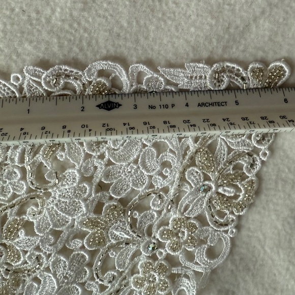 Bejeweled & Beaded Lace Collar, Vintage 70s - Picture 3 of 3